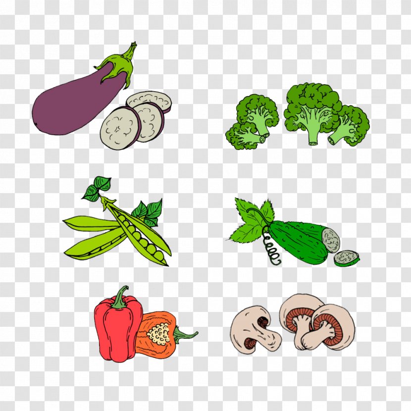 Vegetable Vecteur Drawing - Plot - All Kinds Of Vegetables Pattern Transparent PNG