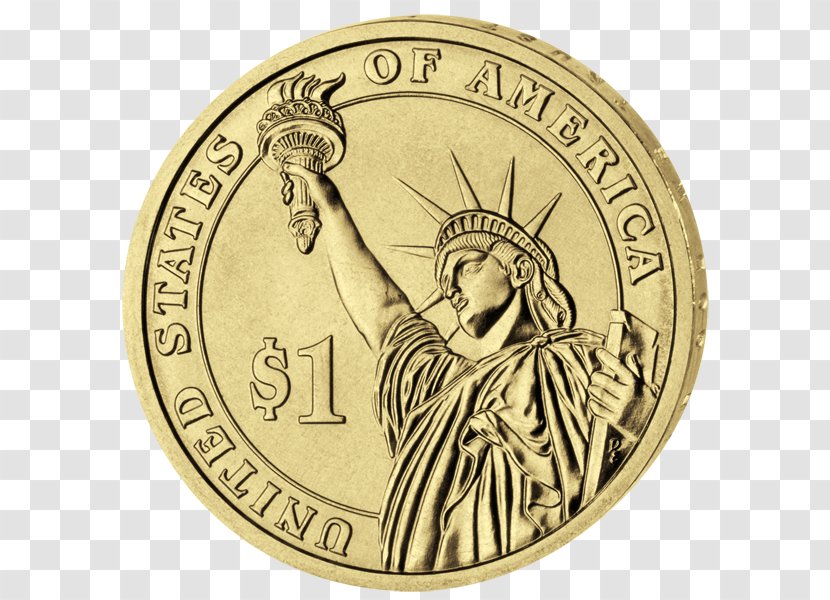Dollar Coin United States Of America Presidential $1 Program Mint Transparent PNG