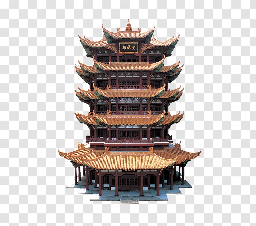 Yellow Crane Tower Shanghai Wuhan Restaurant China Unicom - Pagoda Transparent PNG