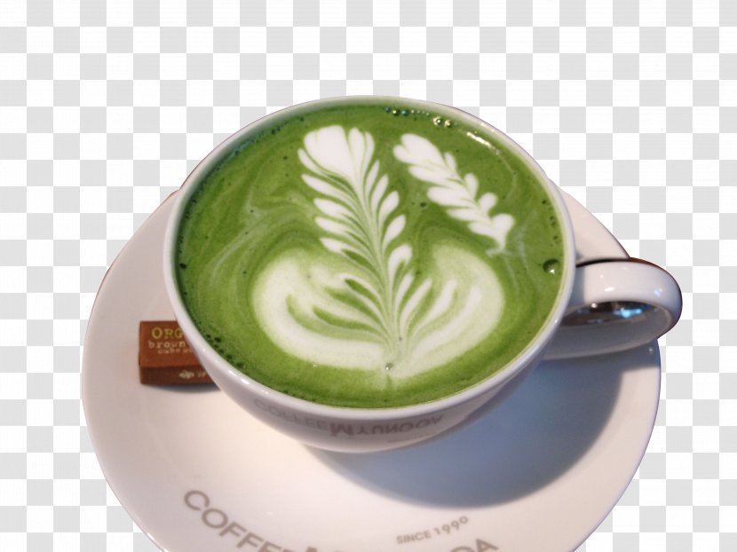 Latte Coffee Espresso Green Tea - Instant - Cup Of Transparent PNG