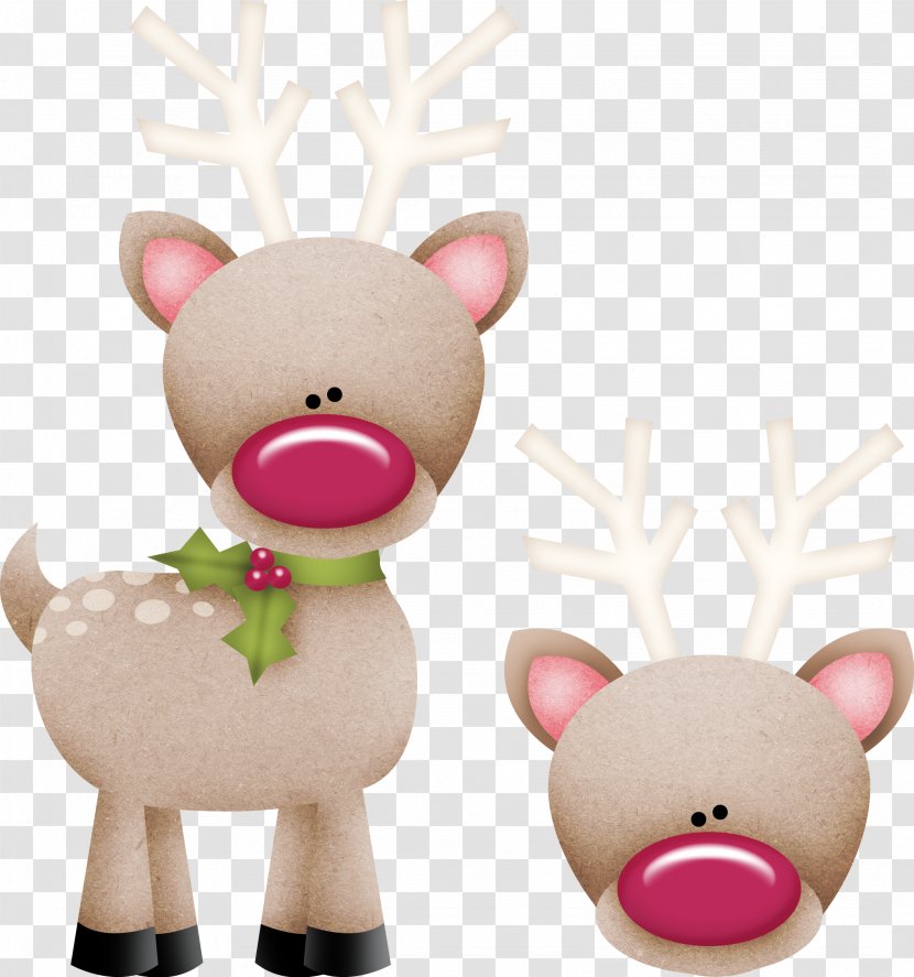 Reindeer Christmas New Year Clip Art - Paper Transparent PNG