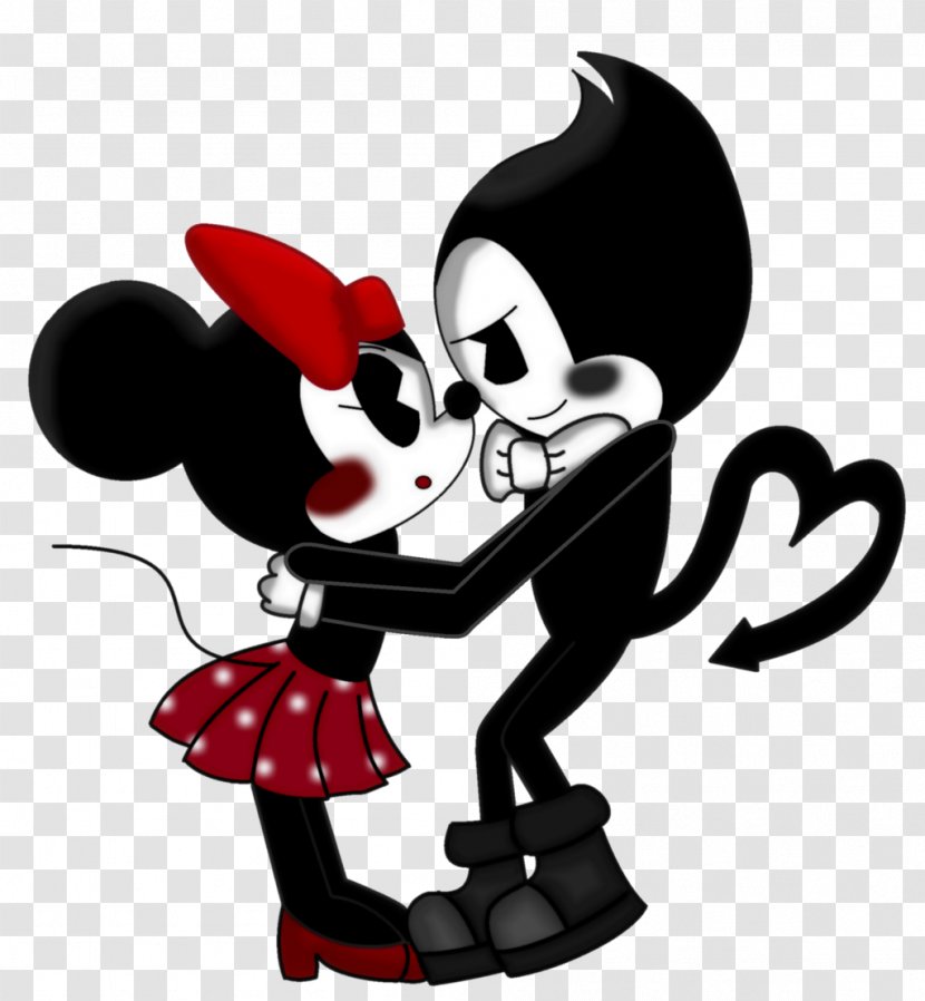 Minnie Mouse Bendy And The Ink Machine Mickey X-Mickey Drawing Transparent PNG