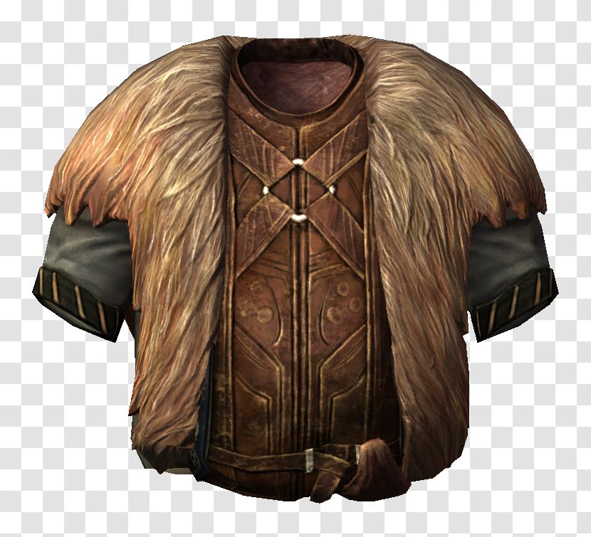 The Elder Scrolls V: Skyrim – Dragonborn Leather Jacket Caller's Bane Fallout 3 Clothing - Video Game Transparent PNG