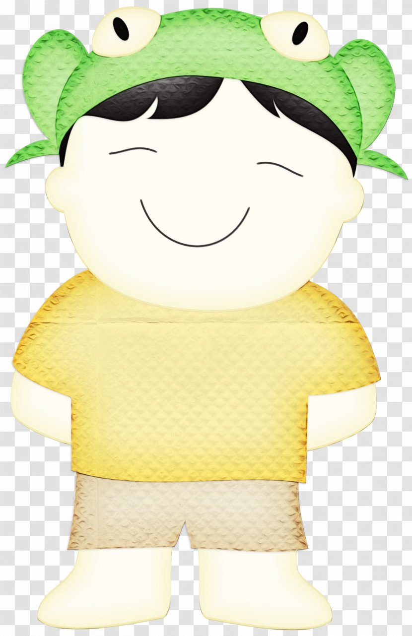 Cartoon Plush Character Mascot Green Transparent PNG