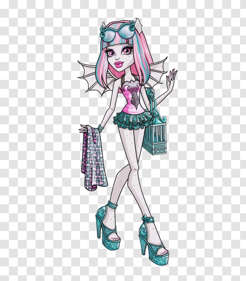 Monster High Frankie Stein Doll Lagoona Blue - Heart Transparent PNG
