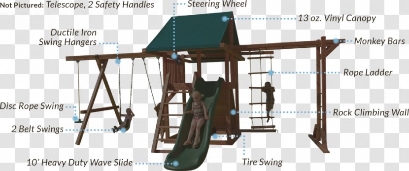 Swing Outdoor Playset Jungle Gym Playground Slide - Rope - Monkey Bars Transparent PNG