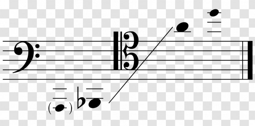 Contrabassoon Key Signature Musical Note Flat - Watercolor Transparent PNG