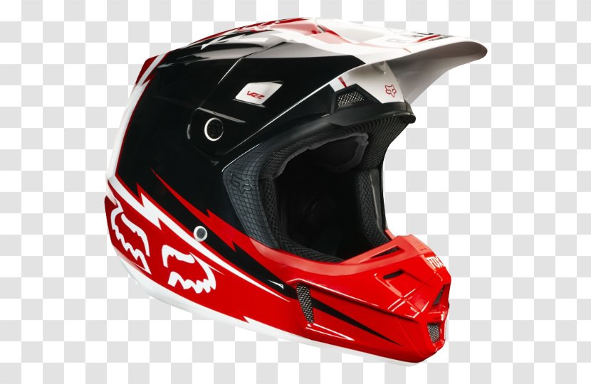 Motorcycle Helmets Fox Racing Bicycle - Helmet Transparent PNG