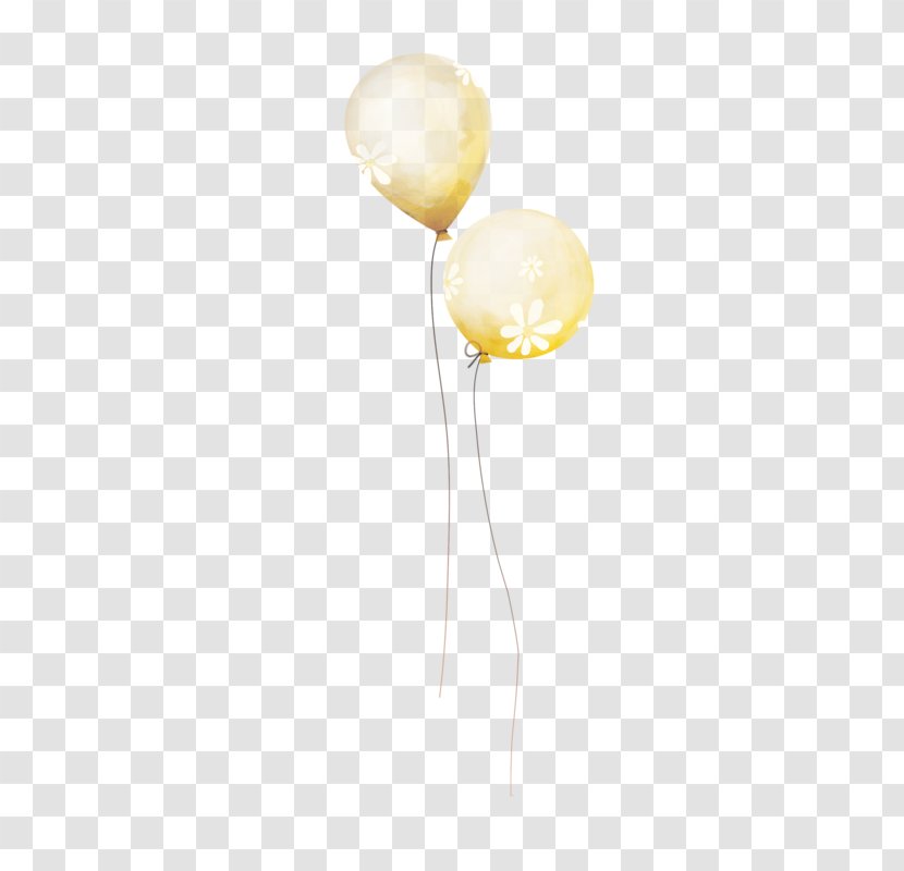 Light Fixture Yellow Balloon - Painted Transparent PNG
