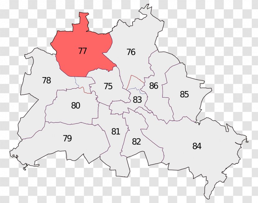 Frohnau Reinickendorf Map Hermsdorf West Berlin - Borough Of Transparent PNG