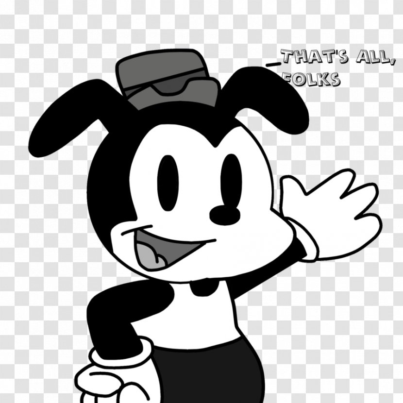 Bosko Black And White Looney Tunes Cartoon - Comics - Porky Pig Transparent PNG