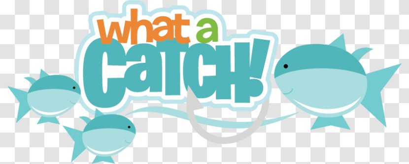 Scrapbooking Fishing Clip Art - Blue - Catch Transparent PNG