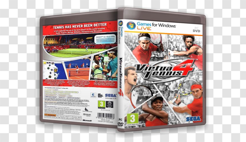 Virtua Tennis 4 Sega Video Game - Technology - Rafael Nadal Transparent PNG