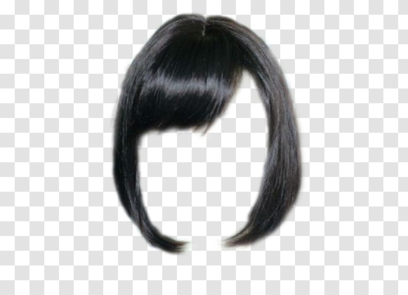 Wig Black Hair Capelli Hairstyle - Lock Of Transparent PNG