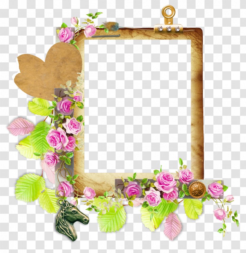 Floral Design Car Marriage Picture Frames Cut Flowers - Khaki Transparent PNG