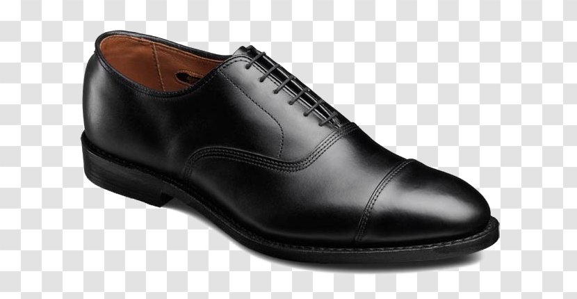 Fifth Avenue Allen Edmonds Dress Shoe Oxford - Derby - Black Shoes Transparent PNG