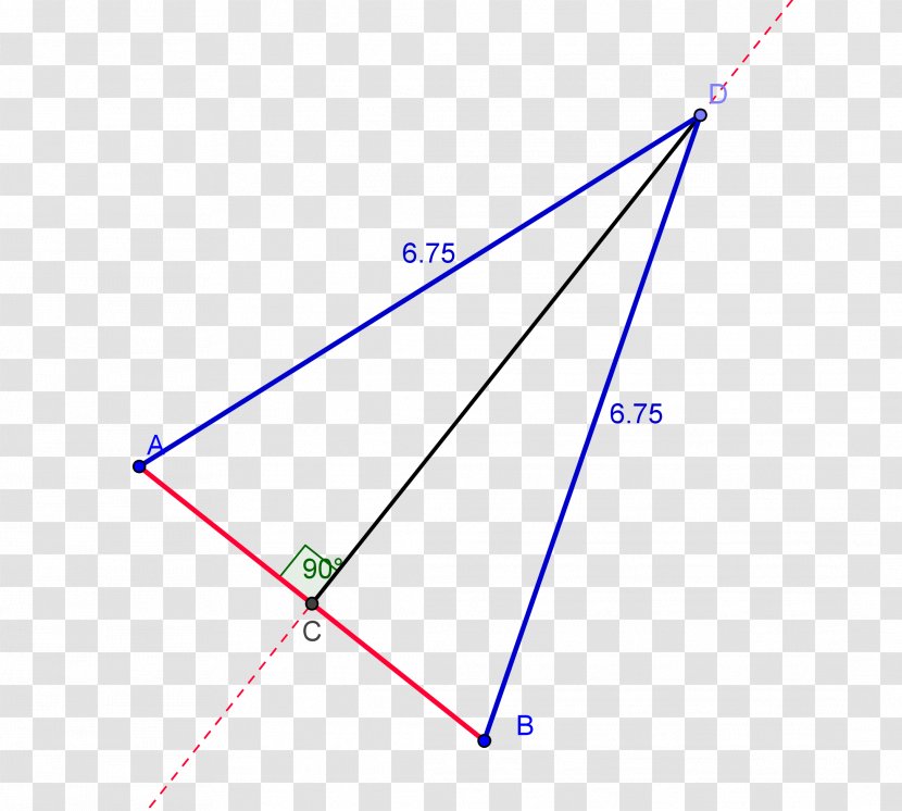 Triangle Line Circle Area - Midpoint Transparent PNG
