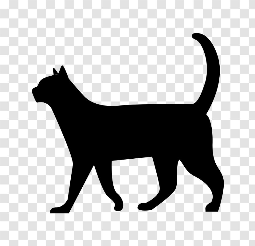Cat Kitten Silhouette Clip Art - Healthy Eating Habits Transparent PNG