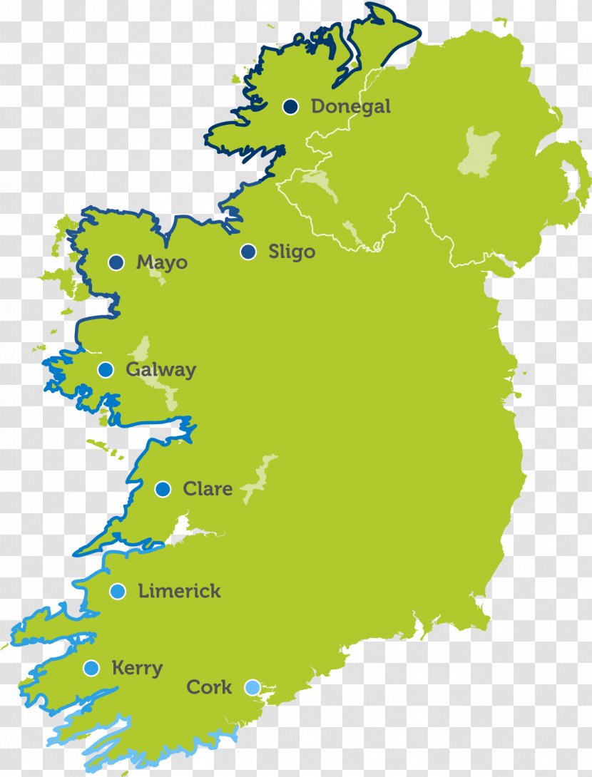Northern Ireland Republic Of Ireland–United Kingdom Border - Ecoregion - Area Transparent PNG