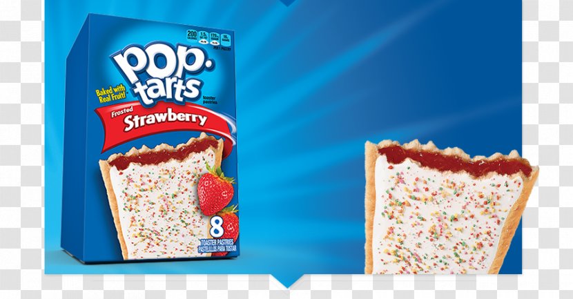 Kellogg's Pop-Tarts Frosted Brown Sugar Cinnamon Toaster Pastries Frosting & Icing Pastry Strudel - Brand - Strawberry Transparent PNG