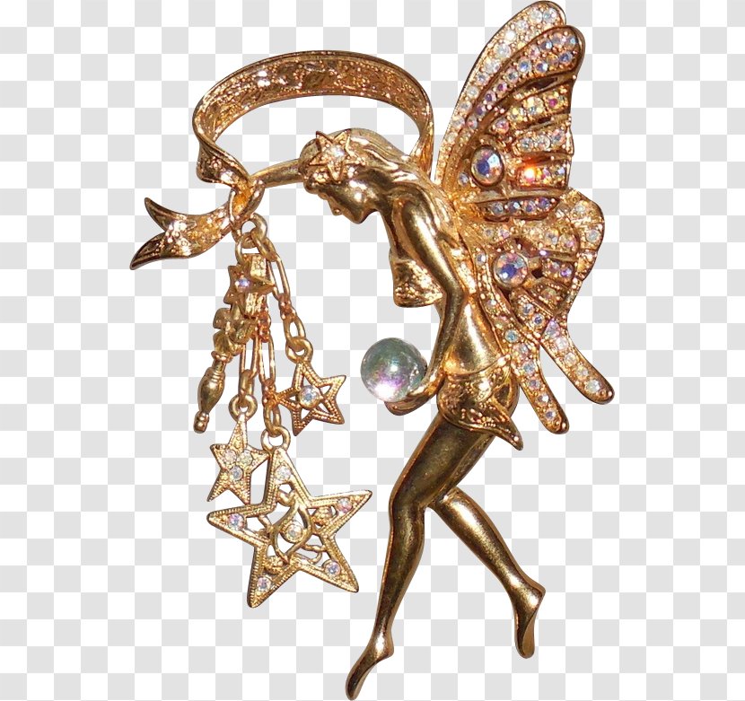 Brooch Fairy Godmother Earring Pin - Ring Transparent PNG