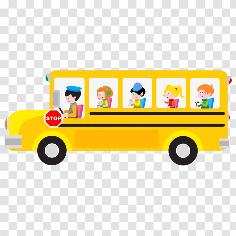 School Bus Cartoon Clip Art - Toy Transparent PNG