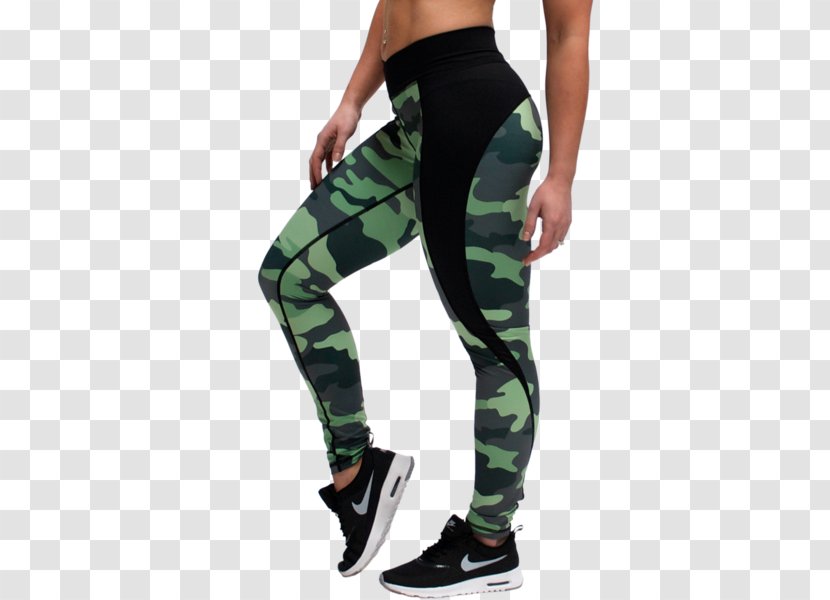 Leggings Tights Pants Camouflage Clothing - Active Undergarment - Sports Bra Transparent PNG