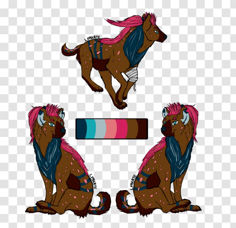 Horse Pony Art Mammal - Fictional Character - Hyena Transparent PNG