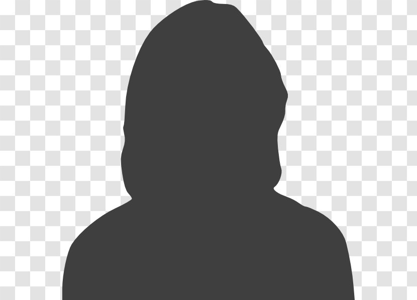 Silhouette Female Woman Clip Art - Headshot Transparent PNG
