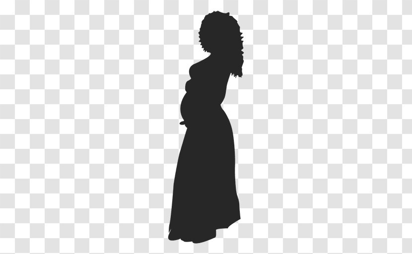 Silhouette Woman Pregnancy - Shoulder Transparent PNG