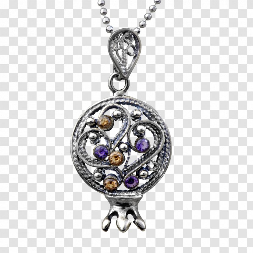 Locket Earring Necklace Charms & Pendants Silver - Ring - Amethyst Earrings Transparent PNG