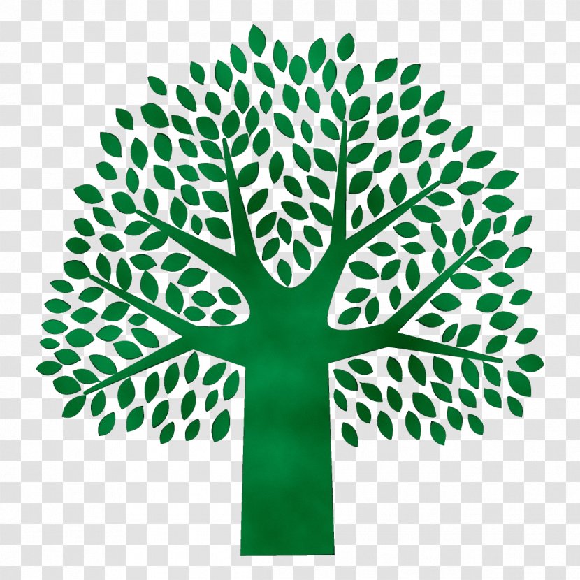 Green Leaf Tree Plant Symbol - Paint - Logo Transparent PNG