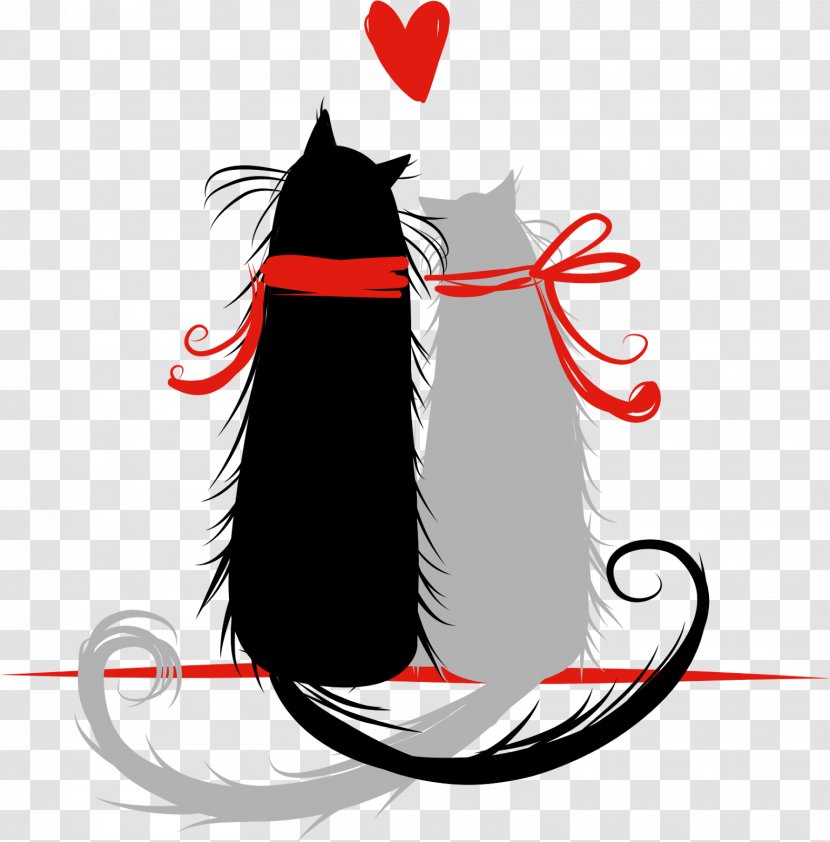 Black Cat Painting Transparent PNG