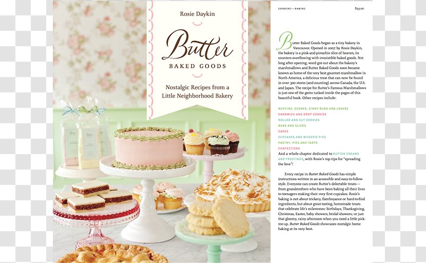 Butter Baked Goods: Nostalgic Recipes From A Little Neighborhood Bakery Buttercream Celebrates! Year Of Sweet To Share With Family And Friends Burgoo: Food For Comfort - Recipe - Book Transparent PNG