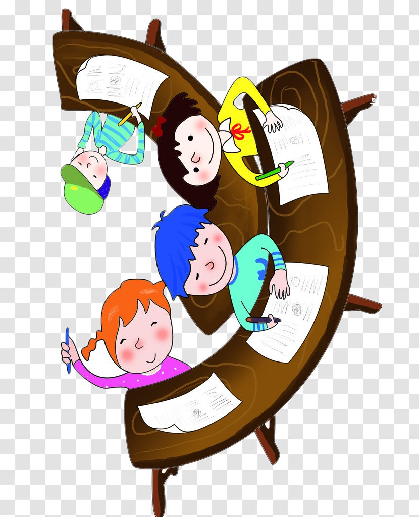 Cartoon Estudante Learning - Studying The Child Transparent PNG