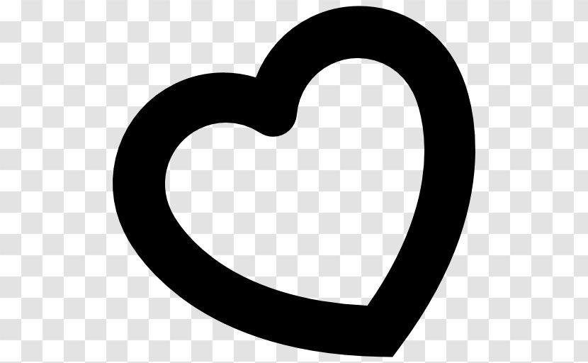 Symbol Heart Shape - Outline Or Love Transparent PNG