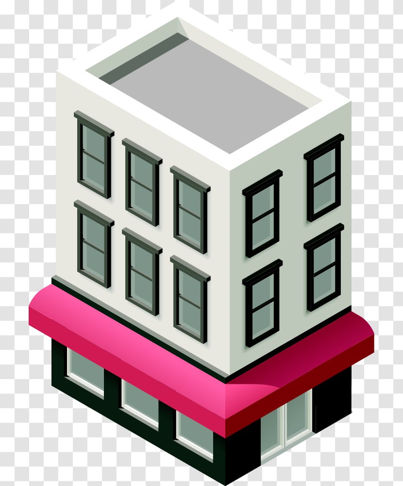 The Architecture Of City Flat Design Building House Transparent PNG