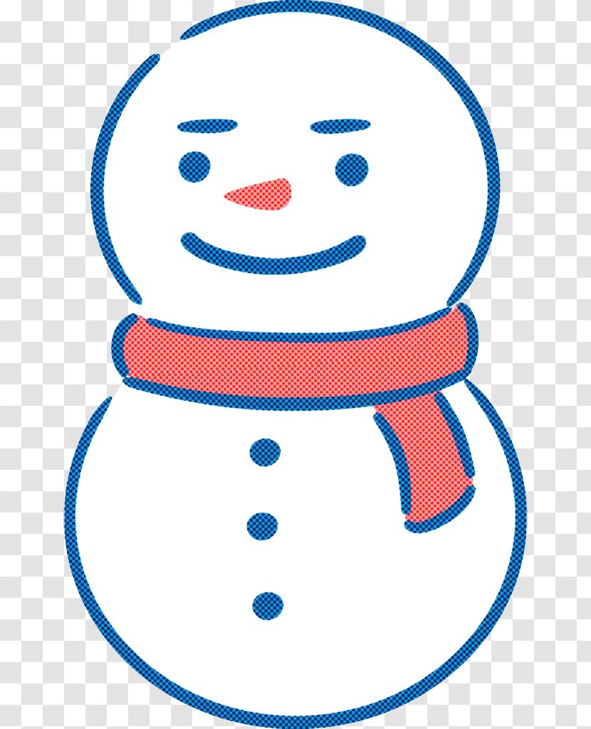 Snowman - Smile - Line Art Transparent PNG