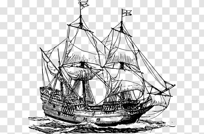 Sailing Ship Boat Clip Art - Vehicle - Passenger Transparent PNG