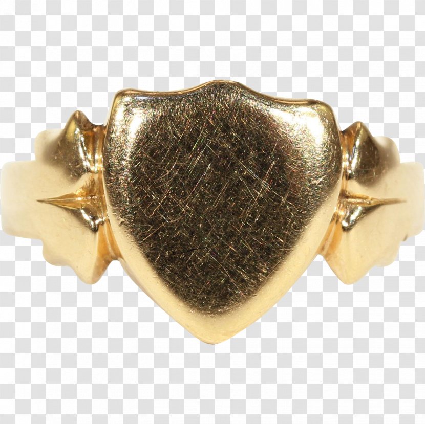 Ring Colored Gold Carat Signet - Bracelet Transparent PNG