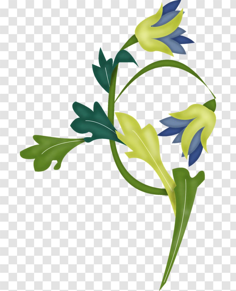 Cut Flowers Petal Plant - Leaf - Hand-painted Floral Motifs Transparent PNG