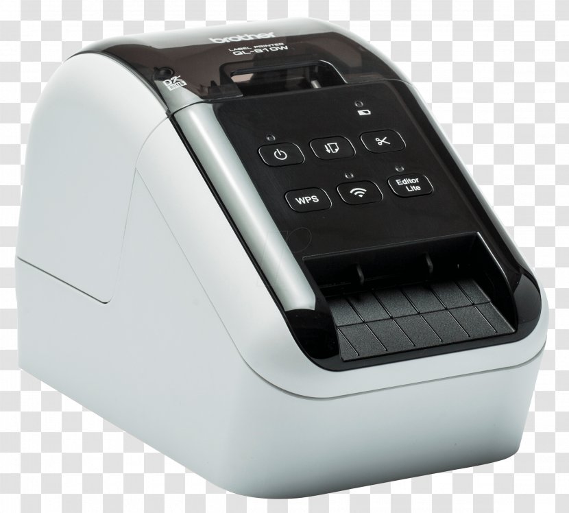 Label Printer Brother QL-810W Industries - Electronic Device Transparent PNG