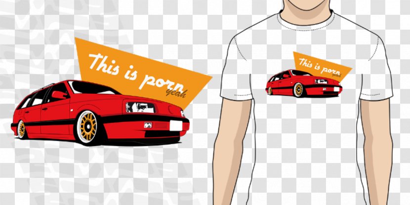 Car T-shirt Volkswagen Passat Illustration - Tshirt Transparent PNG