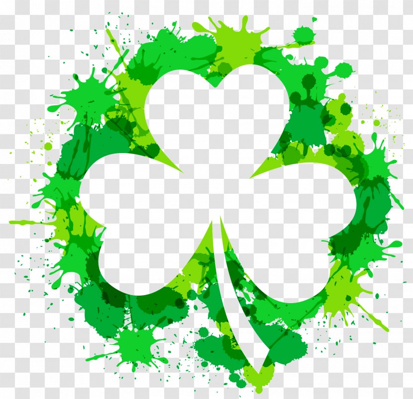 Saint Patrick's Day Irish People Ireland 17 March Shamrock - Flowering Plant Transparent PNG
