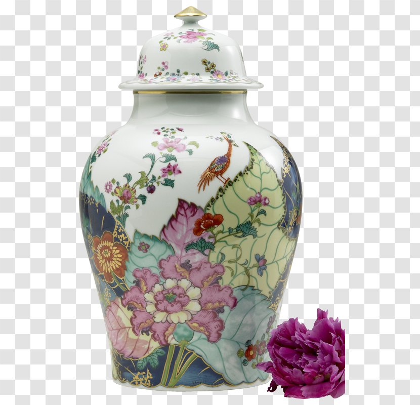 Mottahedeh & Company Vase Porcelain Tobacco Jar - Leaves Transparent PNG
