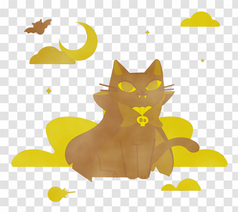 Cat Kitten Whiskers Paw Cartoon Transparent PNG