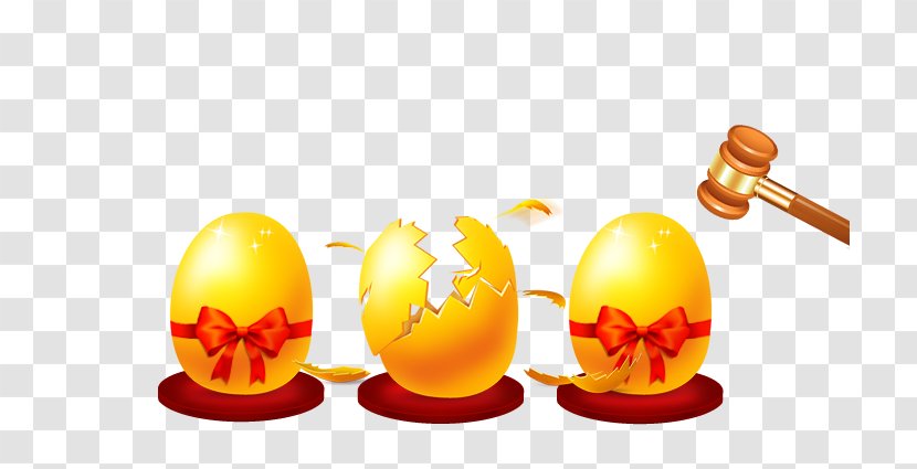 Download - Designer - Hit The Golden Eggs To Win Gifts Transparent PNG