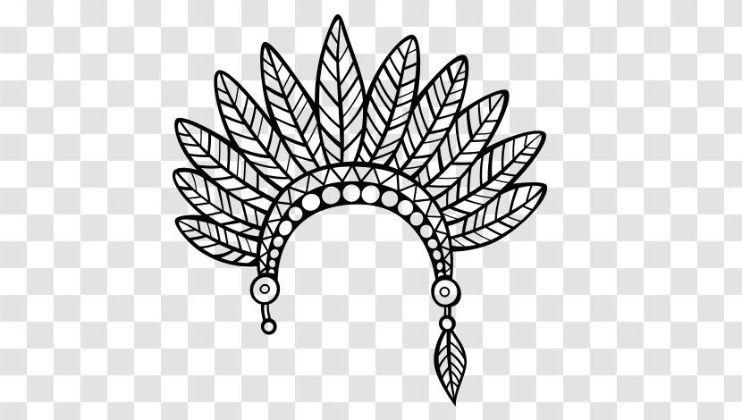 Drawing Feather Crown Coloring Book Pencil Transparent PNG