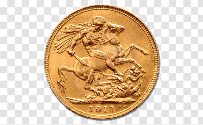 Coin Perth Mint Gold Half Sovereign - Carat Transparent PNG