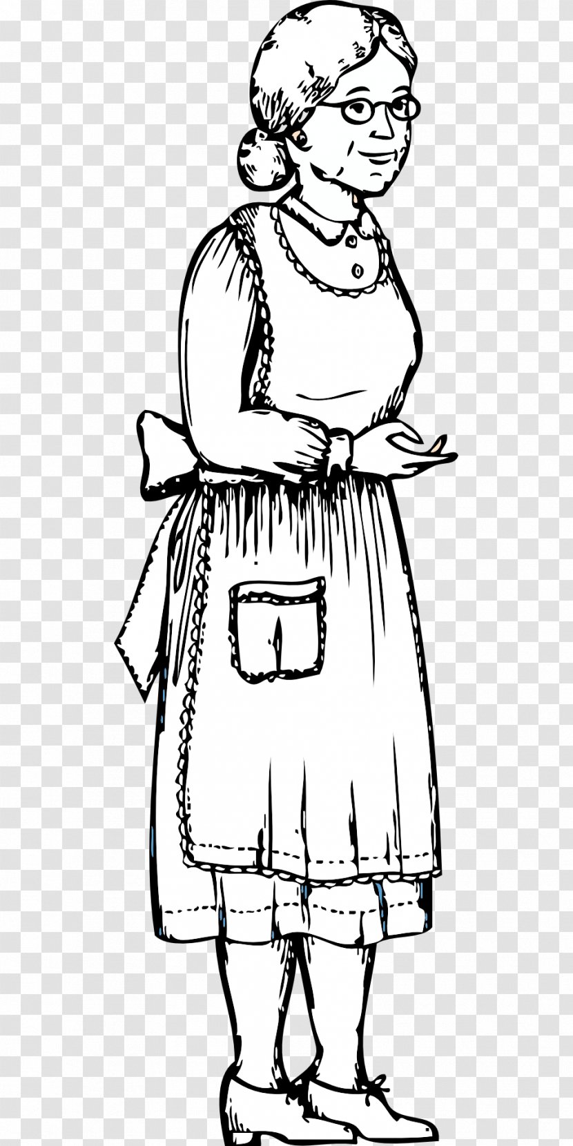 Grandparent Clip Art - Dress - Grandma Transparent PNG